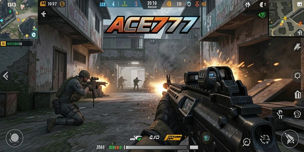 Gameplay seru dan intens dari ACE777 sebagai game FPS.