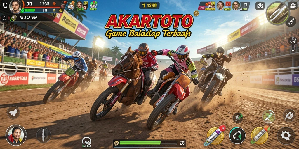 Gameplay balap yang mendebarkan dan grafik memukau.