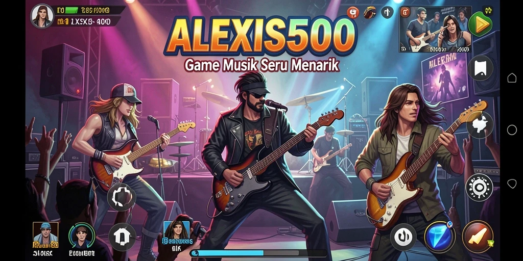 Tampilan gameplay ALEXIS500 yang interaktif dan mengasyikkan.