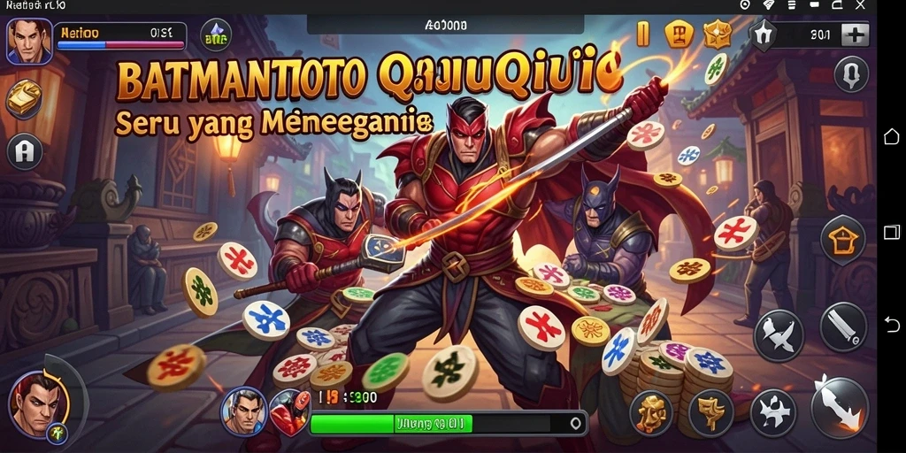 Tampilan menarik dari gameplay QiuQiu di BATMANTOTO.