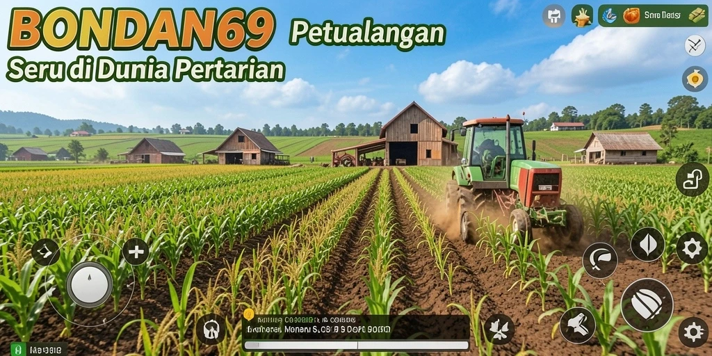 Tampilan gameplay menarik dalam BONDAN69 dengan aktivitas pertanian.