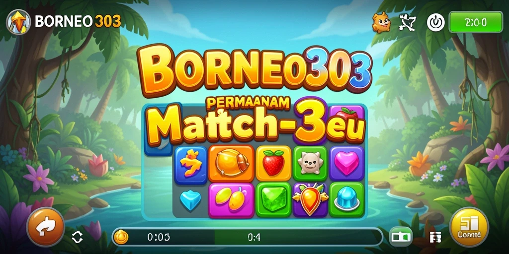 Tampilan gameplay seru dan menarik dari BORNEO303.