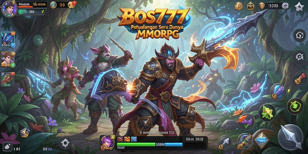 Tampilan menakjubkan dari gameplay MMORPG di BOS777.