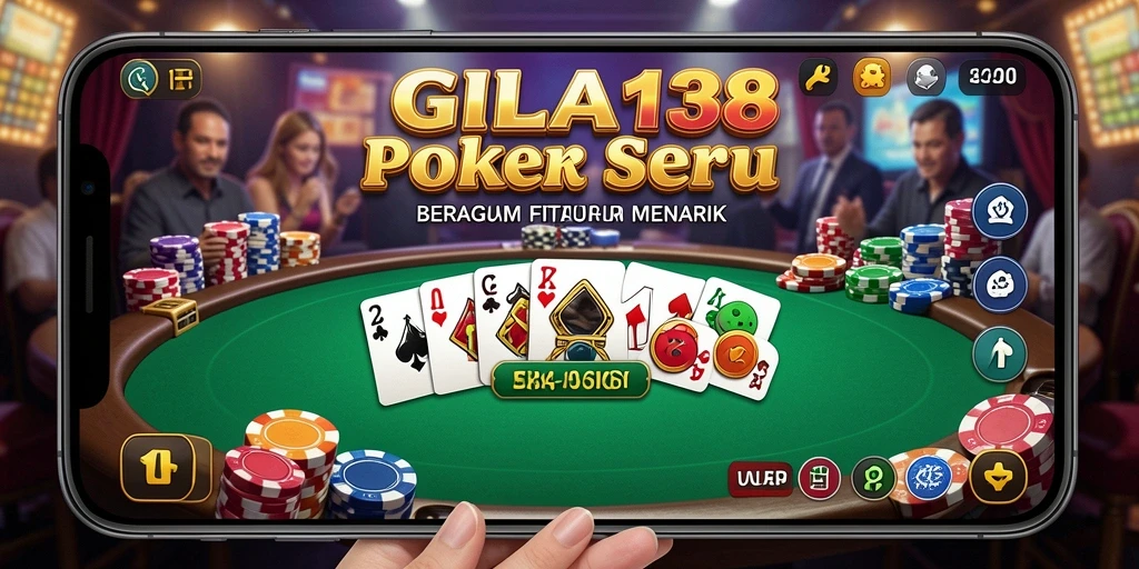 Tampilan gameplay poker yang mengasyikkan di GILA138.