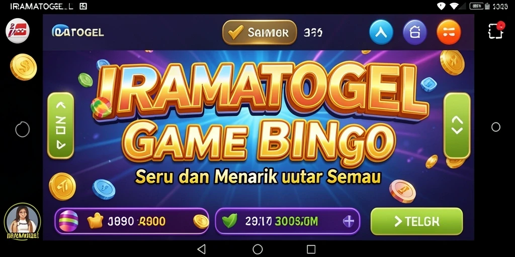 Screenshot gameplay IRAMATOGEL menampilkan keseruan bermain Bingo.