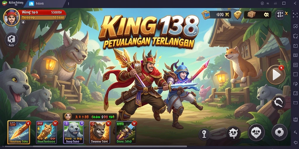 Tangkapan layar gameplay menampilkan aksinya yang mendebarkan dalam petualangan KING138.