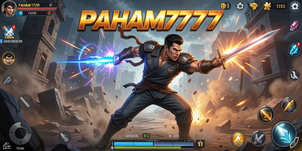 Tampilan gameplay seru PAHAM777 dalam aksi penuh adrenalin.