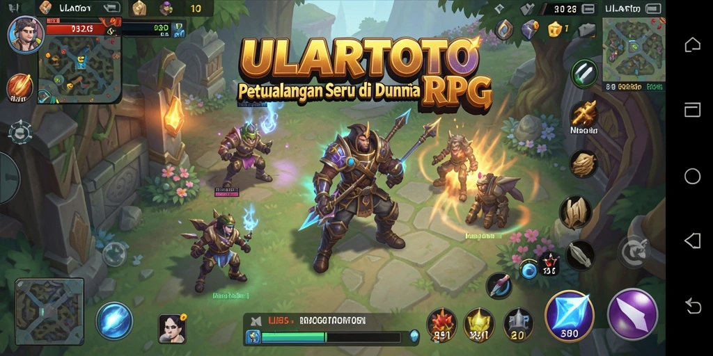 Tangkapan layar ULARTOTO menampilkan pertempuran epik dalam dunia RPG yang memukau.
