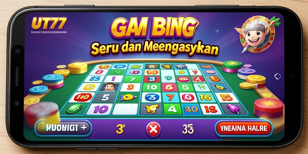 Tampilan gameplay seru UT77 dalam permainan Bingo.