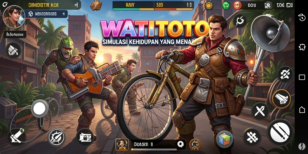Tampilan gameplay yang menarik dan interaktif dari WATITOTO.