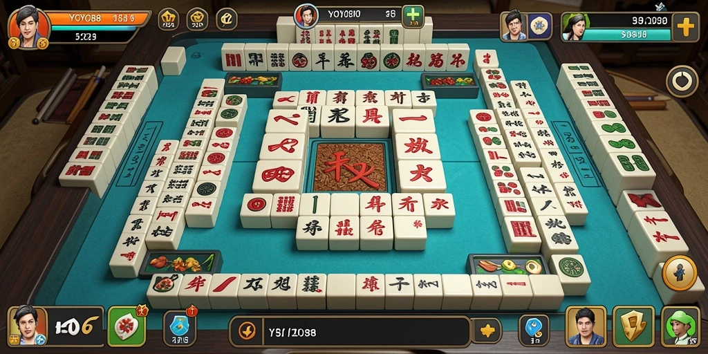 Tampilan gameplay menarik dari permainan Mahjong di YOYO88.