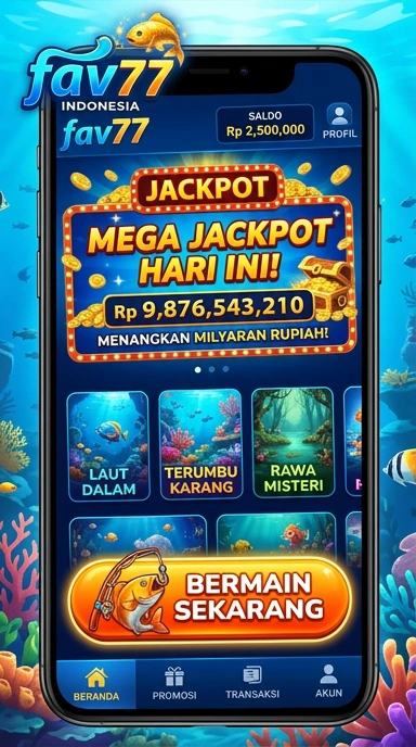 Tampilan antarmuka pengguna di fav77 yang intuitif dan menarik.